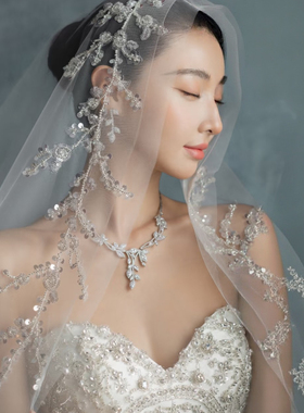 首饰锆石婚纱礼服主持选美项链