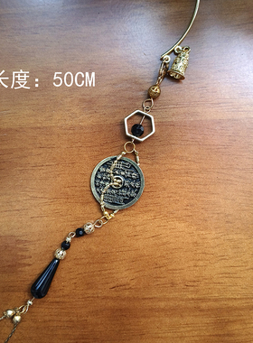 新中式古风铜钱流苏耳挂