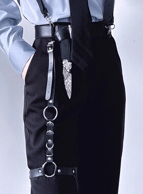 cos成男乙游哥特禁欲系装饰腿环