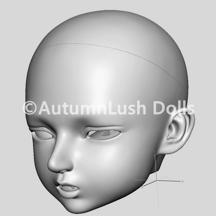 【跑单现货】秋狐Aki 自制头bjd-1/4单头AutumnLush Dolls - 图1