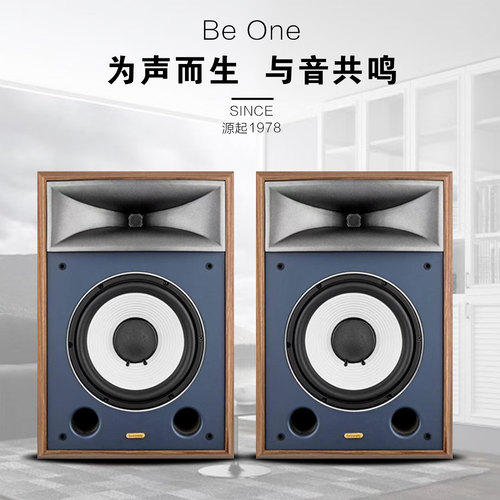 英国 Be One/比韵S-4110 高档发烧HIFI对箱 号角10寸监听书架音箱 - 图0