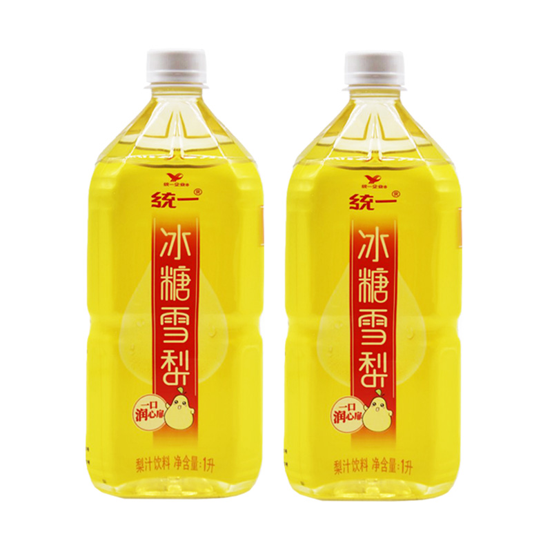 统一冰糖雪梨1000ml*4瓶8瓶装整箱梨汁饮料1升畅饮装雪梨味饮品-图3