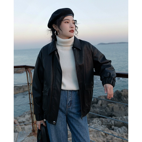 Черная демисезонная бархатная короткая куртка, оверсайз, подходит для подростков