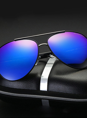 德国精工偏光镜度假新款黑色胖子