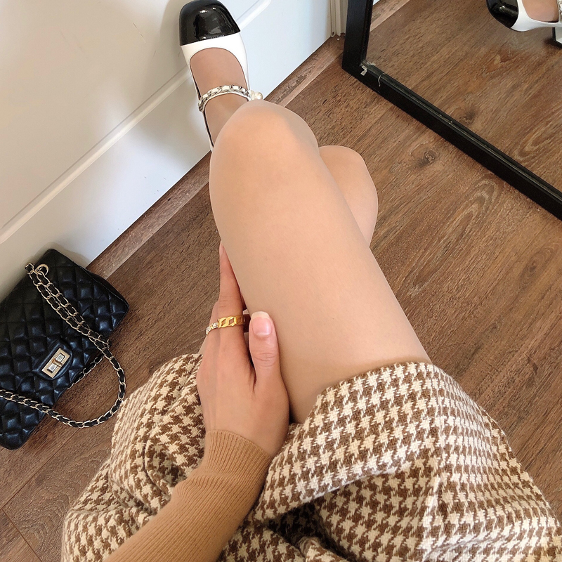 肉色丝袜女春夏薄款防勾丝白色连裤袜裸感肤色光腿自然神器黑丝 - 图2