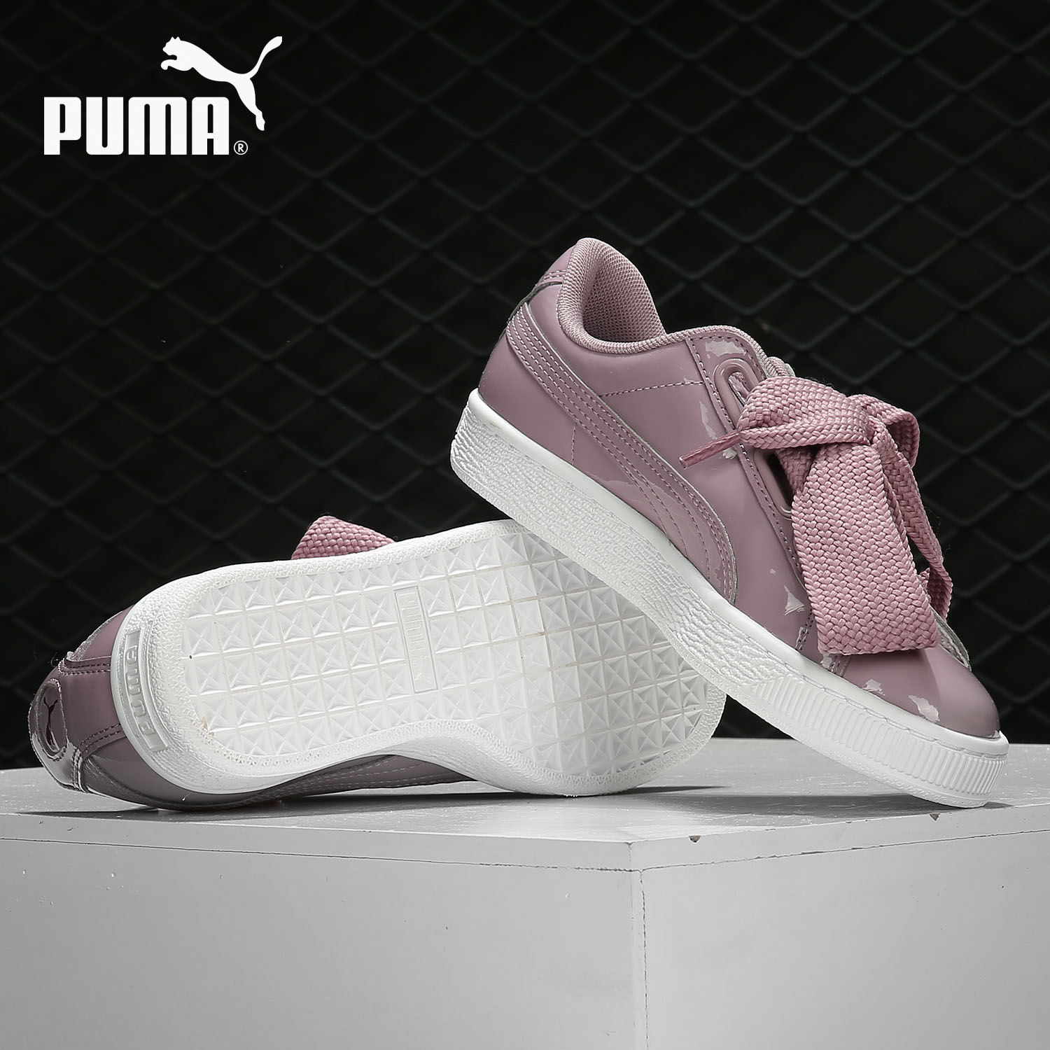 Puma/彪马正品 Basket Heart Patent Wn's 女子休闲板鞋363073-21 - 图2