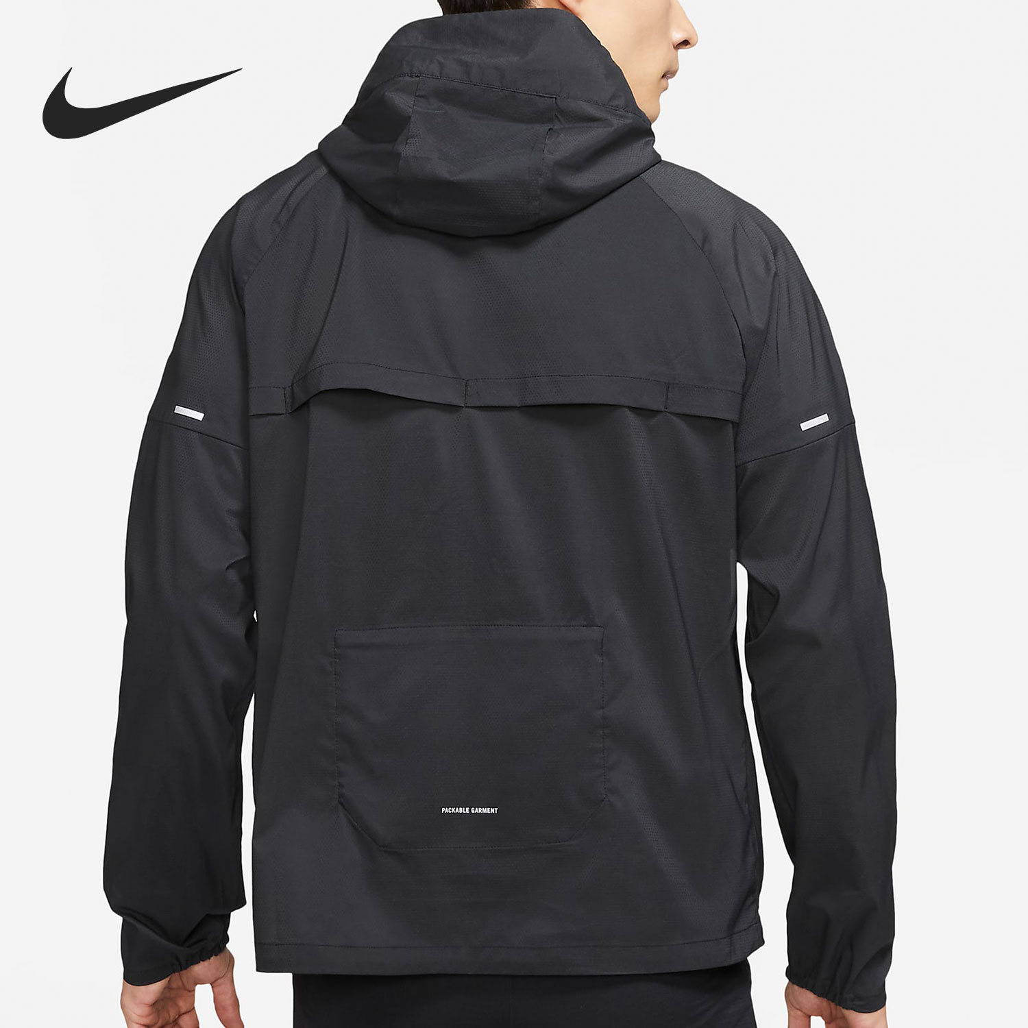 Nike/耐克正品春季男子防风连帽运动休闲夹克外套上衣CZ9071-010 - 图0