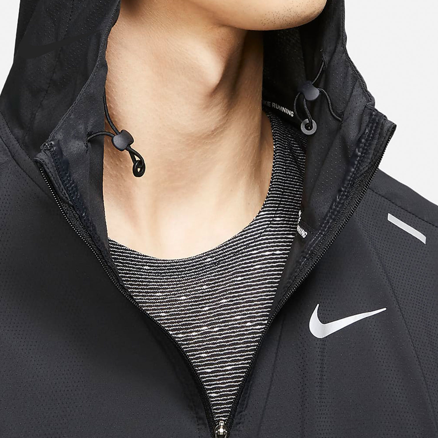 Nike/耐克正品春季男子防风连帽运动休闲夹克外套上衣CZ9071-010 - 图1