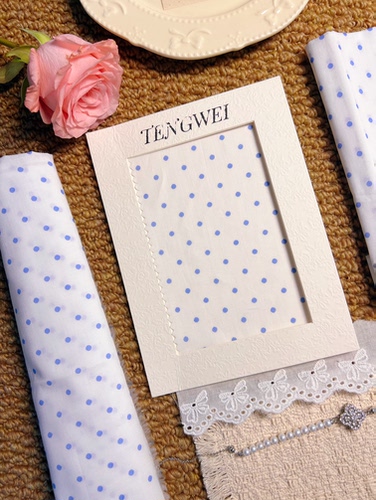 TENGWEI原创设计布料小清新花朵肌理感连衣裙衬衫裙子睡衣面料 - 图3