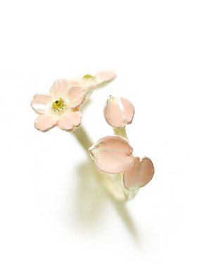 现货日本工匠制作Palnart poc 樱花戒指RN175