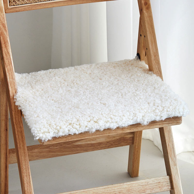 澳尊整张羊皮椅垫卷羊毛垫短毛简约椅子垫卷毛凳子坐垫圆凳垫防滑,淘宝优惠券,粉丝福利购,淘宝优惠卷
