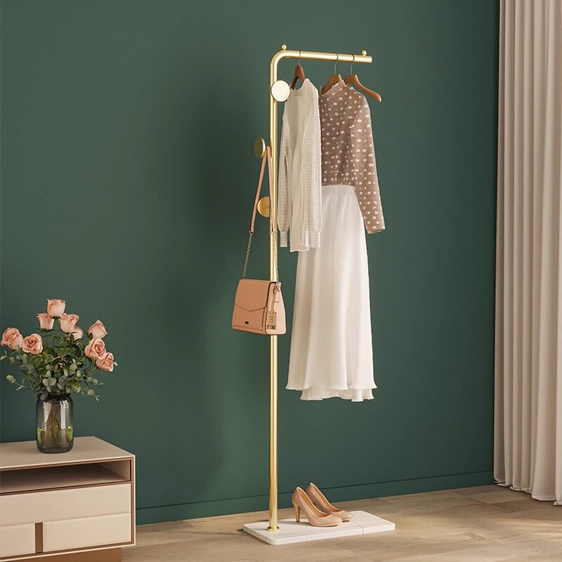 衣帽架落地卧室挂衣架可移动衣服置物架轻奢网红家用室内晾衣架子