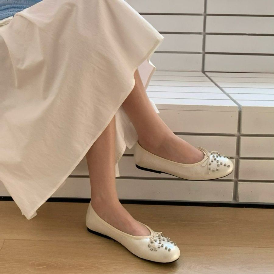 甜美风蝴蝶结亮片玛丽珍鞋女平底百搭芭蕾舞单鞋,淘宝优惠券,粉丝福利购,淘宝优惠卷