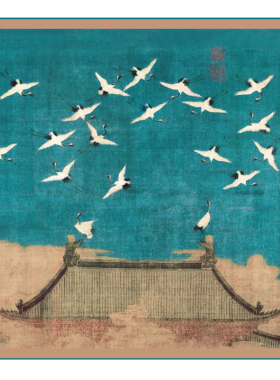 敦煌九色鹿真丝壁画文创莫高窟