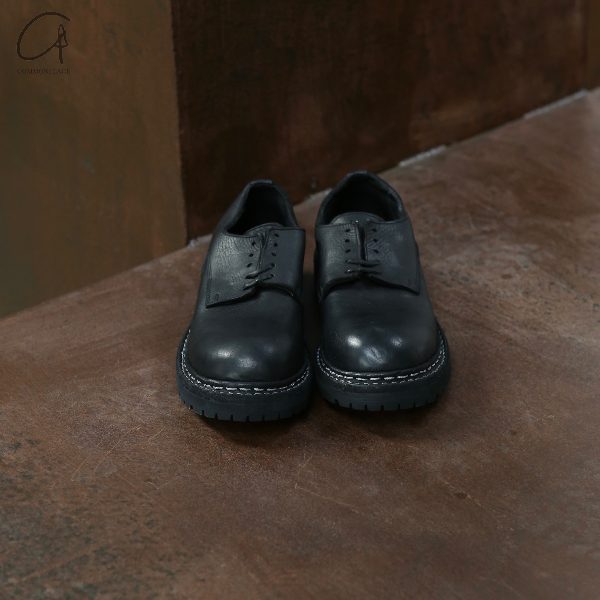 Guidi GR02V 正面反面两款 牛皮系带大头鞋单鞋 意大利手工 - 图1