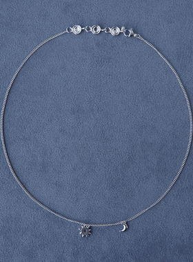 SALE E PEPE 纯银/镀金日月项链