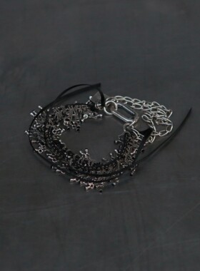 GOTI 袋鼠皮锆石手链 925银 BR1238 意大利