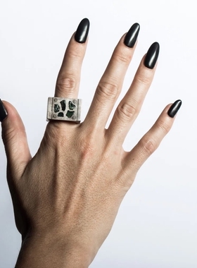 passoffour水晶宝石戒指