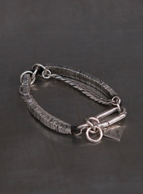 GOTI 马皮连接手链  925银 BR2227 意大利手工制作