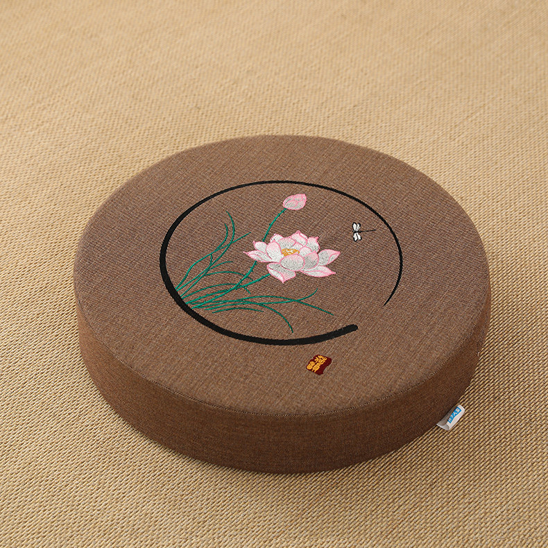 蒲团坐垫禅修打坐垫可拆洗拜佛垫飘窗垫炕垫高档刺绣(蜻蜓系列)