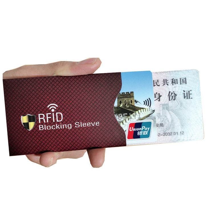 RFID card holder, anti-scanning, degaussing, anti-theft, NFC bank ID card holder, aluminum foil shielding card holder