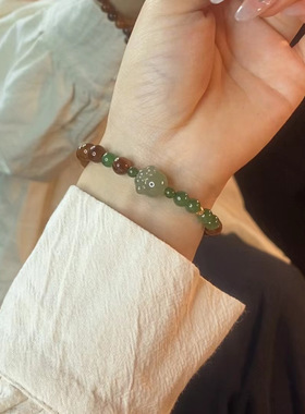 精品高抛库克圆珠手串女款流苏猫爪菩提配饰念珠男女款绕指柔文玩