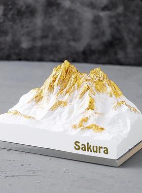 阿尔卑斯山扩香石香薰雪山摆件