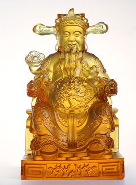 财神爷佛像招财进宝财神摆件大号天禄财神家居风水供奉开业工艺品