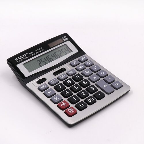 东方灵DF1200V 学生财务会计办公用品双电源便携式计算器带开根号 - 图0