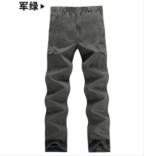 190超长120男裤子黑色工装裤加长版高个子男春秋冬款大码美式风 - 图1