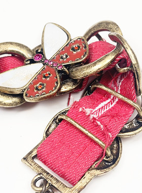 欧美品牌饰品白贝滴油蝴蝶手链