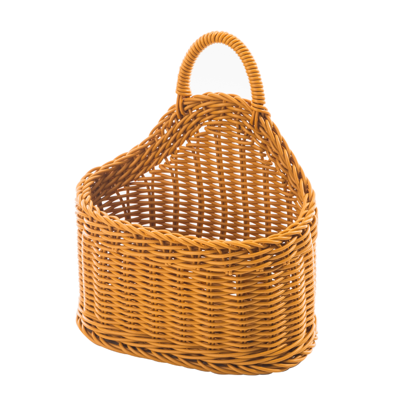 北欧编织篮厨房姜蒜收纳筐复古仿藤编壁挂篮手提小花篮厨具挂篮,淘宝优惠券,粉丝福利购,淘宝优惠卷