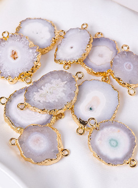 天然水晶原石吊坠项链挂件