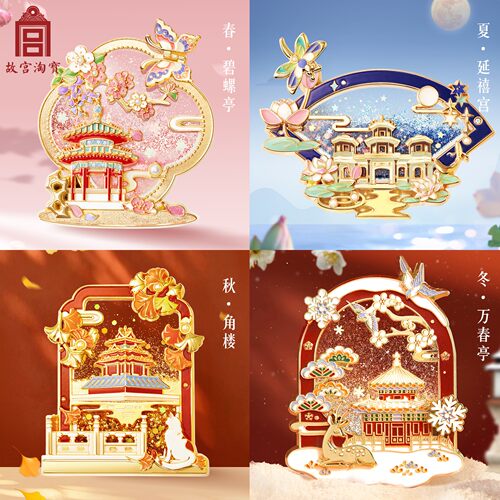 故宫淘宝｜故宫雪流沙下雪冰箱贴博物馆文创北京旅游伴手礼小礼物 - 图2