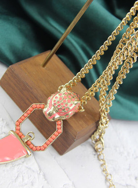 饰品日韩风彩钻滴油欧美豹子头