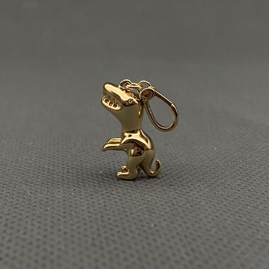 欧美外贸饰品时尚百搭气质个性夸张寇家马车牌恐龙吊坠包包挂坠