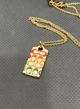 欧美外贸饰品时尚百搭气质夸张项链女项链多款颜色寇家马车牌项链