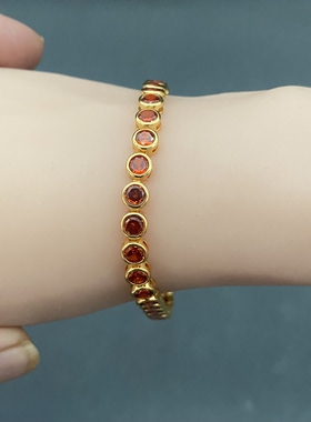 欧美外贸饰品时尚百搭个性夸张手链CH锆石手链