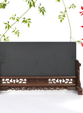 泰山墨玉八骏图旅游纪念品带礼盒送领导长辈办公室靠山家居摆件