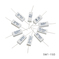 Horizontal Cement Resistance 5W1 Euro -15 European Series Ceramic Resistance Frequency Resistance New customizable