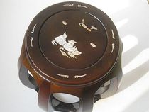 Yangzhou Gallop Instrument Accessories Bay Sculpture Waist Drum Stool guzheng Guzheng Bench Manufacturer Direct CY06 Red Nangwood Color