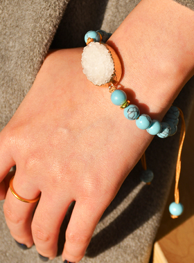 复古手工编织手链女简约百搭时尚