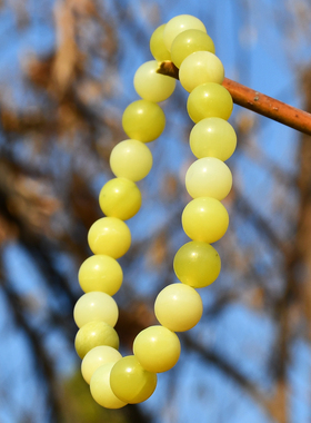 橄榄玉石手链女国风国潮