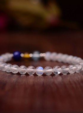 通透天然单圈宝石情人节礼品手串