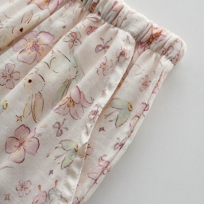 治愈可爱卡通睡衣女春夏季纯棉纱布数码印花轻薄款长袖家居服套装,淘宝优惠券,粉丝福利购,淘宝优惠卷