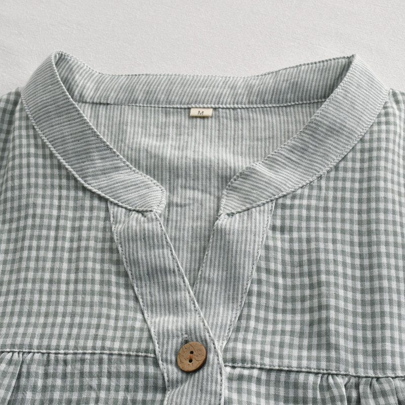 日系千鸟格夏天睡衣女士春秋季色织纯棉纱布薄款长袖家居服套装,淘宝优惠券,粉丝福利购,淘宝优惠卷