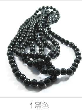 韩国版饰品串珠糖果色长项链