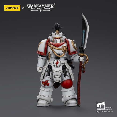 JOYTOY 暗源 1/18 战锤荷鲁斯之子 白疤军团执政官黑檀终结者兵人 - 图0
