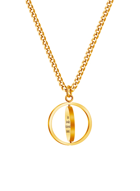 罗盘项链锁骨链可刻字