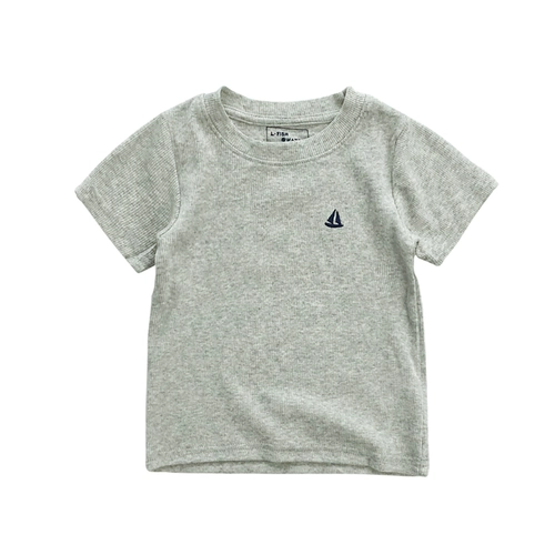 Детская мультяшная летняя хлопковая футболка с коротким рукавом для мальчиков, с вышивкой, круглый воротник, подходит для подростков